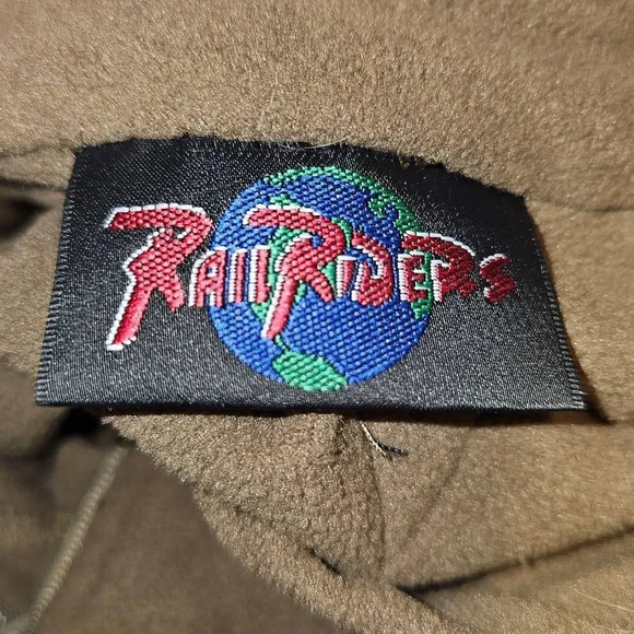 Rail Riders Mens Brown Fleece 1/4 Zip Pullover Large - Picture 4 of 4